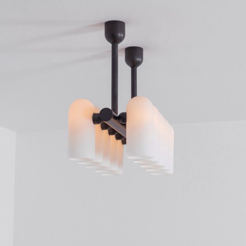 Schwung Odyssey Linear Chandelier Black Gunmetal | Extra Small